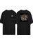 Zeka Küpü Ön Arka Baskılı Sıyah Oversize T-Shirt 1