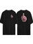 I Love You Ön Arka Baskılı Sıyah Oversize T-Shirt 1