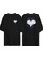 My Love Is In Fınıte Ön Arka Baskılı Sıyah Oversize T-Shirt 1