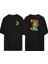 Simpson Style Ön Arka Baskılı Sıyah Oversize T-Shirt 1