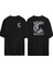 Yeah Buddy Ön Arka Baskılı Sıyah Oversize T-Shirt 1