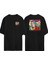 Romance For Get The Past Ön Arka Baskılı Sıyah Oversize T-Shirt 1