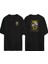 Daısy Smile Papatya Ön Arka Baskılı Sıyah Oversize T-Shirt 1