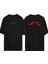 Skeleton Hand Idda Ön Arka Baskılı Sıyah Oversize T-Shirt 1