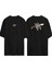 League Of Legends Logo Ön Arka Baskılı Sıyah Oversize T-Shirt 1
