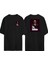 The Godfater Gül Ön Arka Baskılı Sıyah Oversize T-Shirt 1