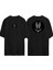 Kara Panter Ön Arka Baskılı Sıyah Oversize T-Shirt 1