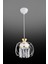 Beyaz Sarkıt Tepsi Beyaz Tekli Güneş Sarı Kristal Taşlı Aşağı Bakan Lüks Avize 61-70 cm E27 Kristal 4