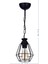 1 Küpeli Tekli Sarkıt Avize (Siyah) E27 Metal 51-60 cm Modern Siyah 2
