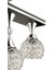 Metal Cansu 3 Lü Siyah Krom Yaldızlı Kristal Top Modern Avize Siyah Modern 3 E27 4