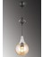 E27 Siyah Tekli Bal Glop Camlı Krom Aşağı Bakan Lüks Modern Avize 81-90 cm Modern Siyah 35 x 35 Met 2