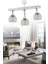 E27 Cansu 3 Lü Beyaz Krom Yaldızlı Kristal Top Modern Lüks Avize Metal Modern 3 Beyaz 1