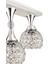E27 Cansu 3 Lü Beyaz Krom Yaldızlı Kristal Top Modern Lüks Avize Metal Modern 3 Beyaz 3