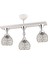 E27 Cansu 3 Lü Beyaz Krom Yaldızlı Kristal Top Modern Lüks Avize Metal Modern 3 Beyaz 5