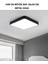 30 30X30CM Büyük Boy 24W Metal Siyah Kasa Tavana Sıfır LED Panel Armatür Avize 6500K Beyaz Işık Ev 1