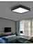 30 30X30CM Büyük Boy 24W Metal Siyah Kasa Tavana Sıfır LED Panel Armatür Avize 6500K Beyaz Işık Ev 4