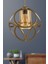 71-80 cm Aydın Tekli Avize Eskitme Bal Akrilik 1 Modern Tek Ebat Metal Sarı E27 1