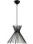 71-80 cm Küçük Kirpi Retro Rustik Modern Metal Salon - Mutfak - Cafe Siyah Tekli Sarkıt Avize 1 Rus 1