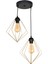 Modern Lina 2.li Eskitme 40 x 70 Metalik E27 Metal 61-70 cm 2 2