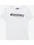 Beyaz Kız Çocuk Bisiklet Yaka Baskılı T-Shirt Rogers Gırl 1