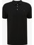 Siyah Erkek Polo Yaka Regular Fit Polo T-Shirt FC4SM-TST 0250 1