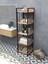 Banyo Dolabı Raflı Mikrodalga Dolabı Çok Amaçlı Düzenleyici Mutfak Dolabı Kiler Rafı Mdf 170 cm 5