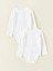 Baby Bisiklet Yaka Basic Kız Bebek Çıtçıtlı Body 2'li 1