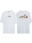 Unisex Egg Stages Ovolution Ön Arka Baskılı Beyaz Oversize T-Shirt 1