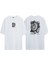 Unisex Give Love Back Ön Arka Baskılı Beyaz Oversize T-Shirt 1