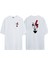 Unisex God Of War Savaş Tanrısı Ön Arka Baskılı Beyaz Oversize T-Shirt 1