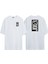Unisex Joker Çizgi Roman Ön Arka Baskılı Beyaz Oversize T-Shirt 1