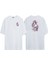 Unisex Japon Geyşa Ön Arka Baskılı Beyaz Oversize T-Shirt 1
