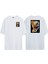 Unisex Joker Ha Ha Ha Ön Arka Baskılı Beyaz Oversize T-Shirt 1