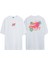Unisex Lost In Reality, Love, End Ön Arka Baskılı Beyaz Oversize T-Shirt 1