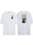 Unisex Star Wars Radyo Ön Arka Baskılı Beyaz Oversize T-Shirt 1