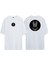 Unisex Kara Panter Ön Arka Baskılı Beyaz Oversize T-Shirt 1