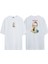 Unisex Walter White Breakıng Bad Ön Arka Baskılı Beyaz Oversize T-Shirt 1
