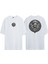Unisex Zeus Yellow Eyes Ön Arka Baskılı Beyaz Oversize T-Shirt 1