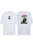 Unisex Yoga Travıs Scott Ön Arka Baskılı Beyaz Oversize T-Shirt 1