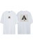 Unisex Collage, Hand Ön Arka Baskılı Beyaz Oversize T-Shirt 1