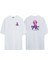 Unisex Renkli Ahtapot ve Baloncukar Ön Arka Baskılı Beyaz Oversize T-Shirt 1