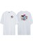 Unisex Süperman Ön Arka Baskılı Beyaz Oversize T-Shirt 1