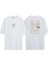 Unisex Pınk Floyd Uk Japan North America Europe Ön Arka Baskılı Beyaz Oversize T-Shirt 1
