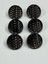 Metal Düğme/trençkot Ceket Boyu/ 6 Lı Set/2,3 CM/JX16/SIYAH 1
