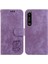 Sony Xperia 1 Iii Flip Folio Cüzdan Kılıf Tutucu Kapak Kabartmalı (Yurt Dışından) 1