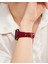 Apple Watch Kırmızı Kadın Deri Kordon 38MM 40MM 41MM 3 4 5 6 7 Se 8 9 Uyumlu Apple Saat Kordonu 3