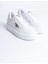 PRAG Bağcıklı Ortopedik Taban Desenli Kadın Sneaker Ayakkabı BT Beyaz 4