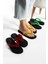 Sıdney Düz Taban Cam Boncuklu Kadın Parmak Arası Siyah Terlik Flipflops 5