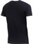 Erkek Bisiklet Yaka Standart Fit Kabartma Göğüs Baskılı Siyah T-Shirt 2