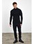 Erkek Balıkçı Yaka Slim Fit Fitilli Triko Kazak 4